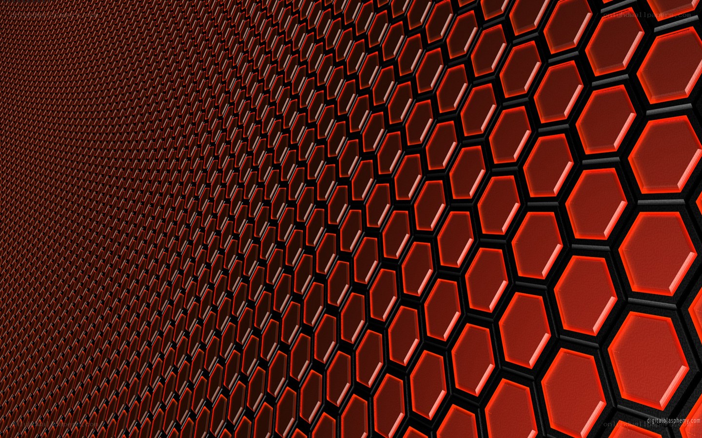 red hexagonal pattern