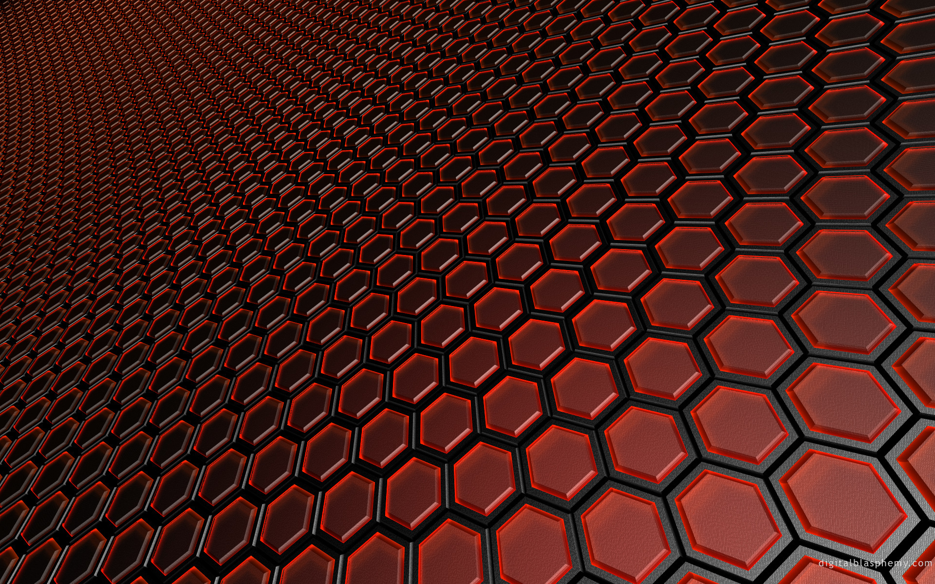 red hexagonal pattern