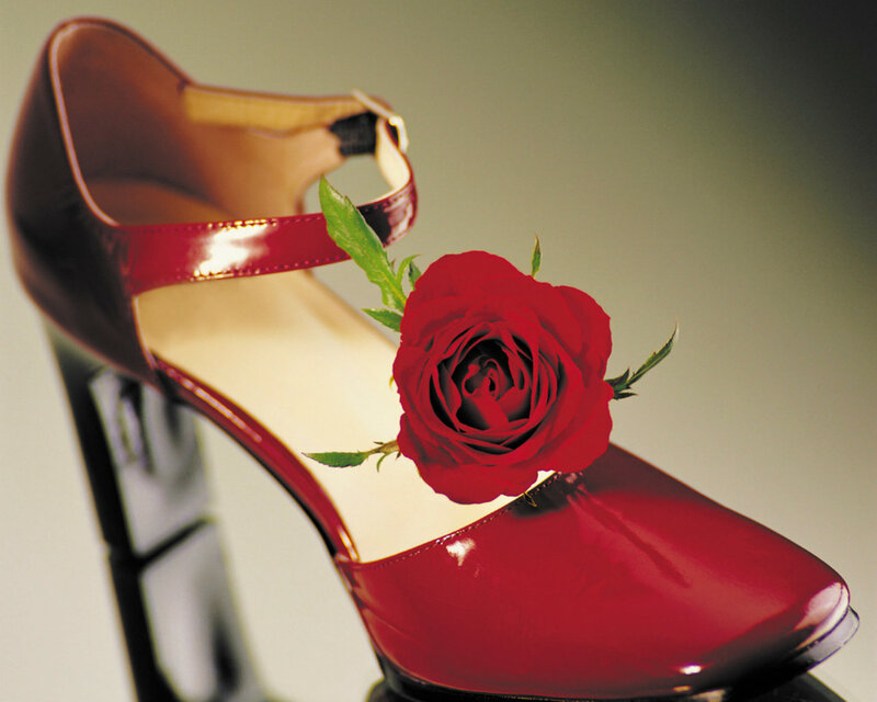 Red High-heeled Shoe — Elegant