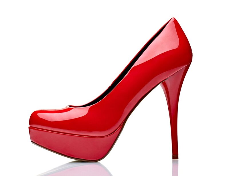Red High-heeled Shoe — Neutral, Photograph