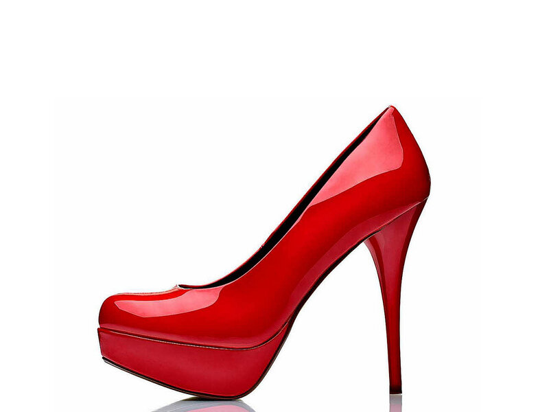 Red High-heeled Shoe — Neutral