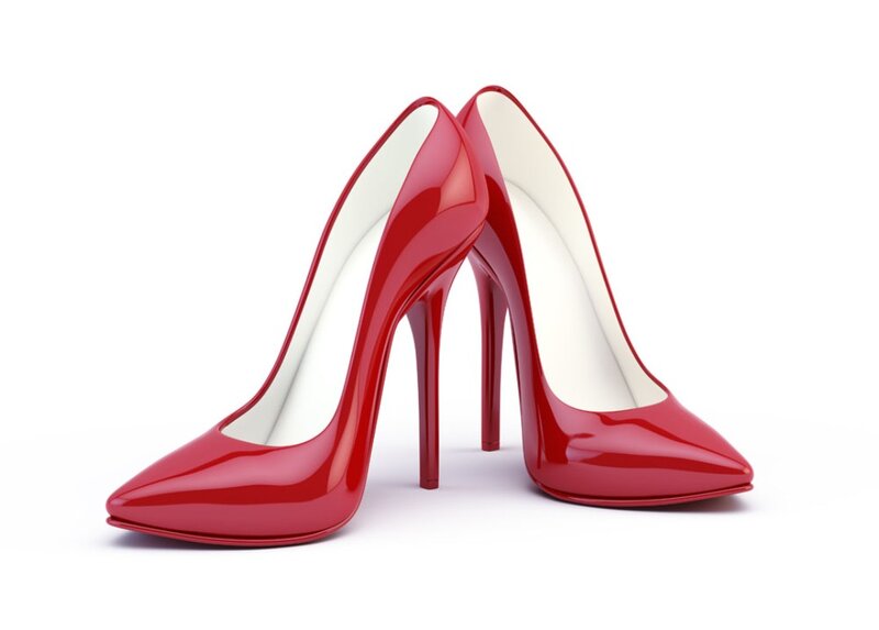 Red High-heeled Shoes — Neutral, 3d Render