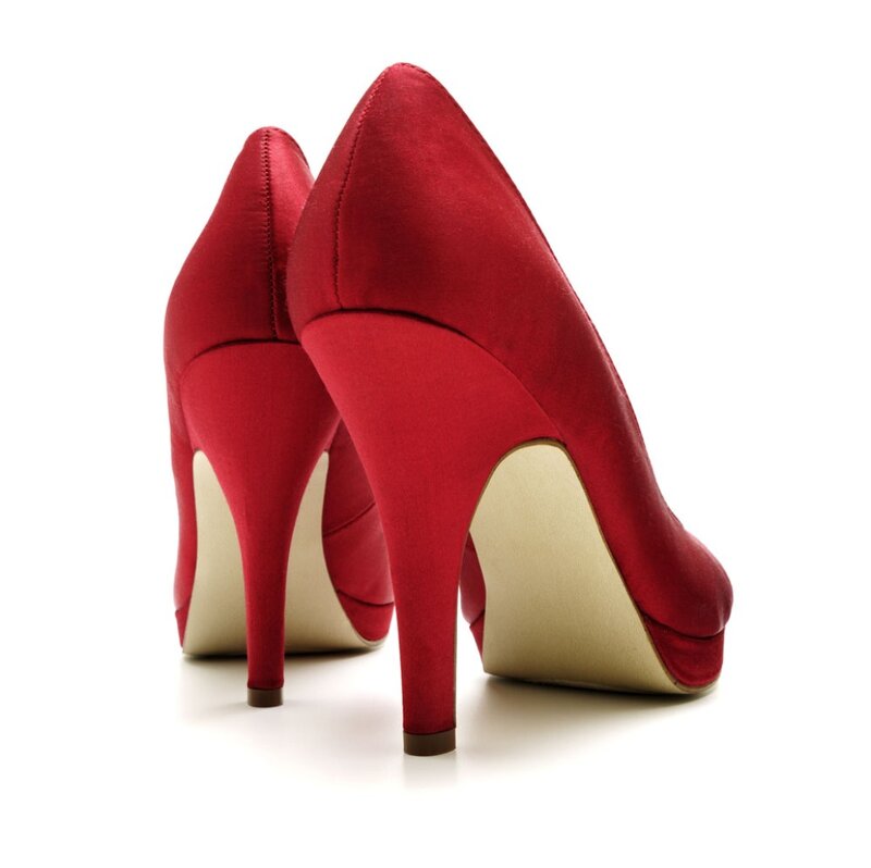 Red High-heeled Shoes — Neutral, Photograph