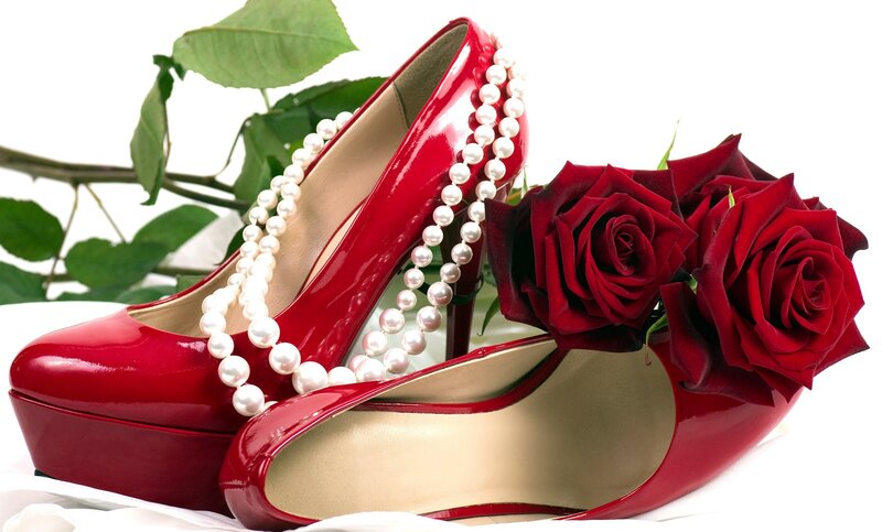 Red High-heeled Shoes — Romantic