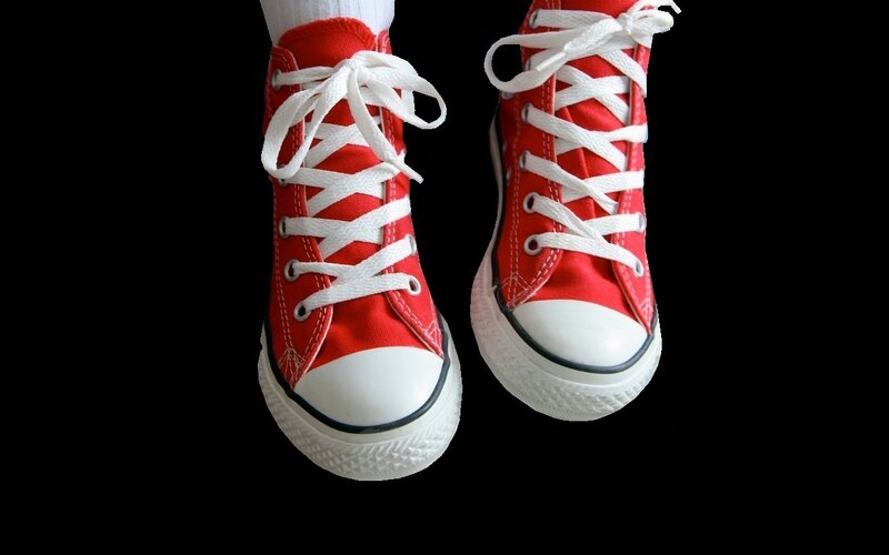 Red High-top Sneakers
