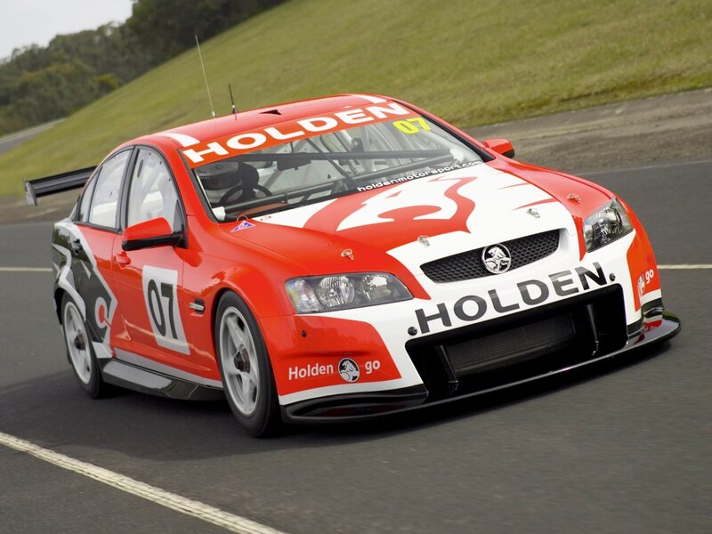 Red Holden Race Car