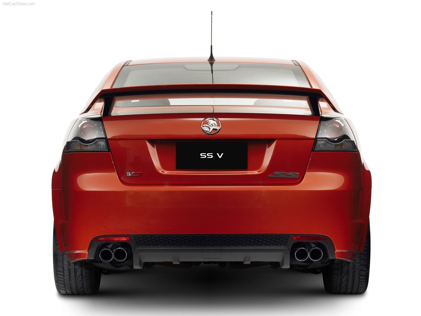 red Holden SS V rear view