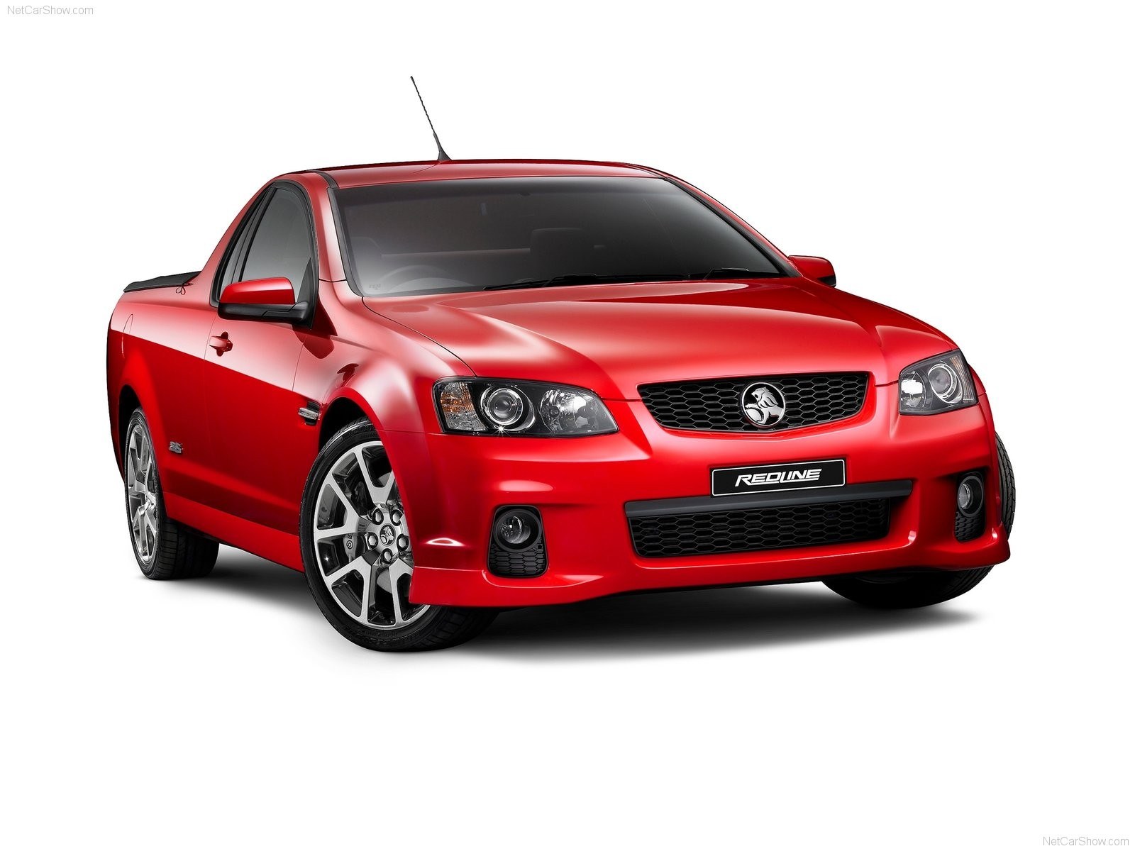 red Holden utility truck