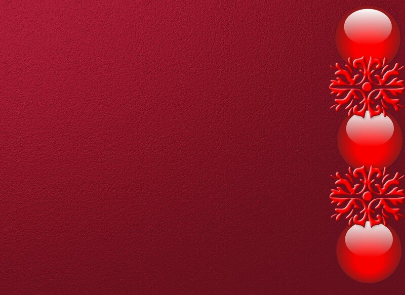 red holiday ornament border