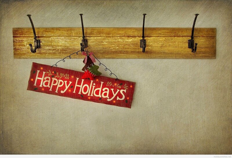 Red Holiday Sign