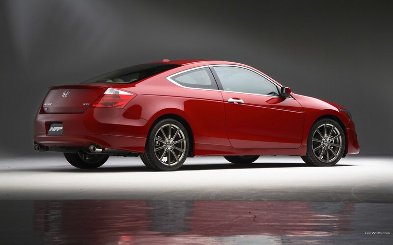 Red Honda Accord Coupe — Dramatic, Photograph, Car, Wheels