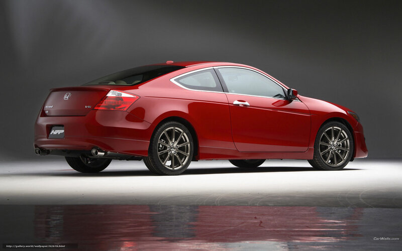 Red Honda Accord Coupe — Dramatic