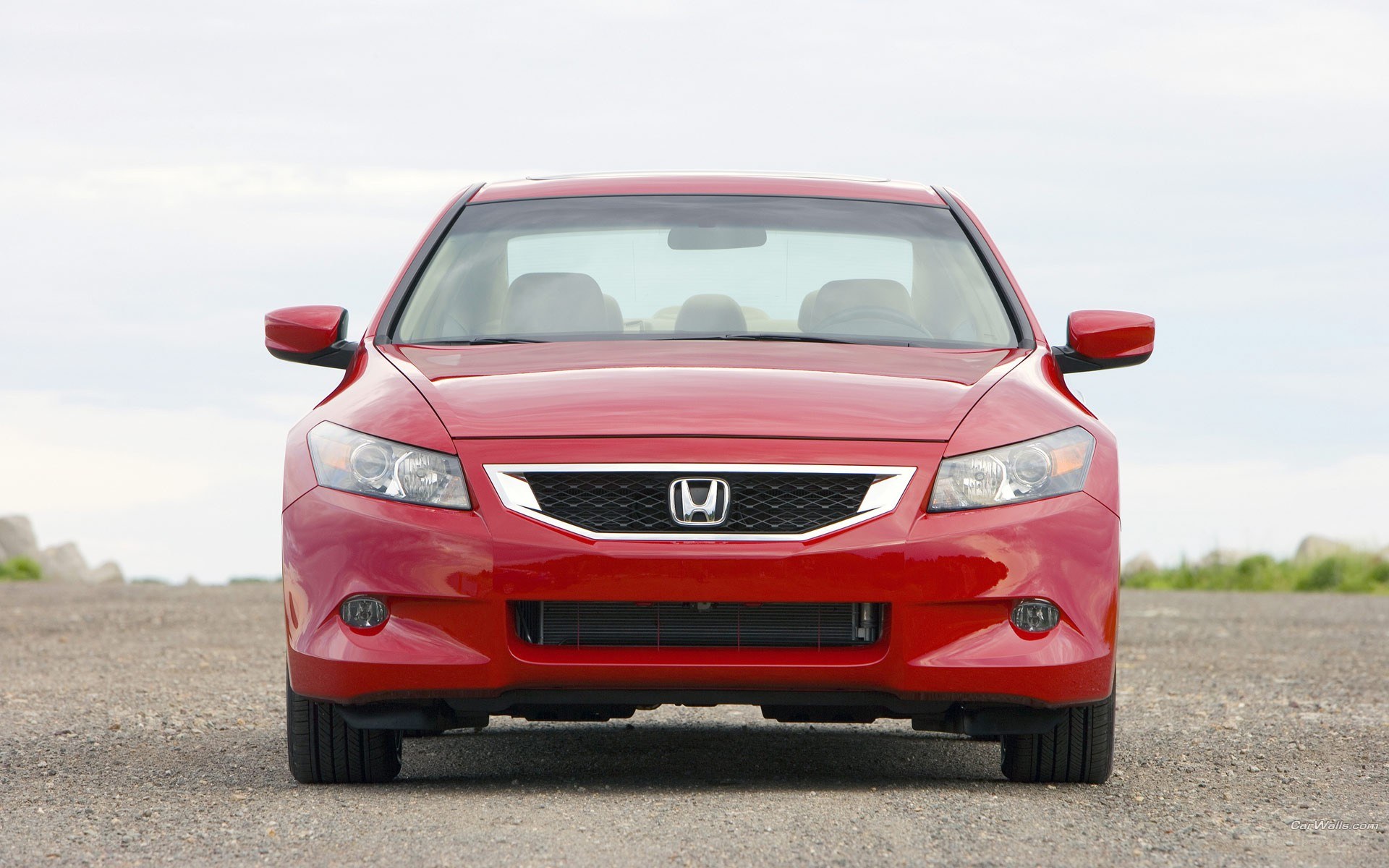 Red Honda Accord sedan