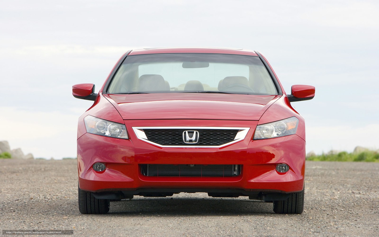 Red Honda Accord sedan