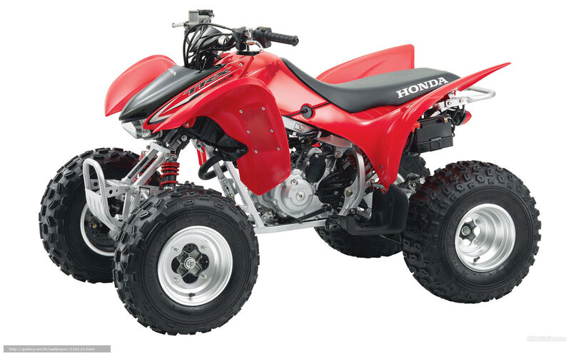 Red Honda ATV — Neutral, Photograph, Seat
