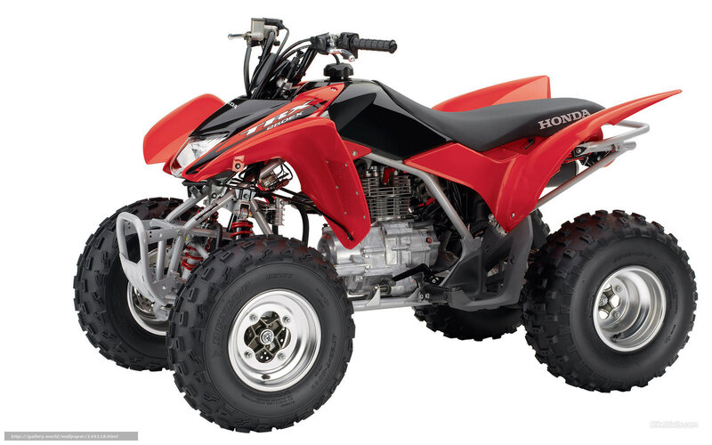 Red Honda ATV — Neutral, Photograph