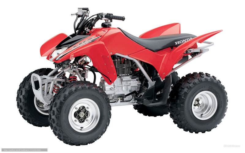 Red Honda ATV — Neutral