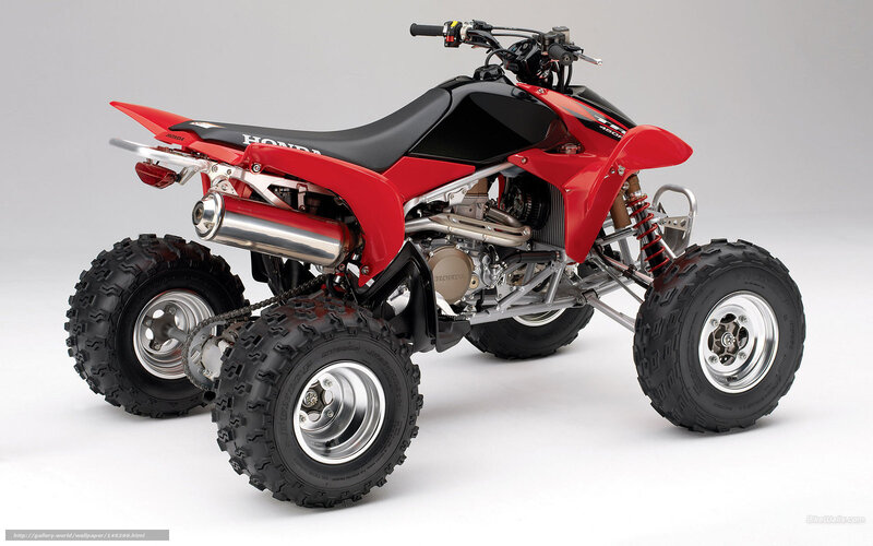 Red Honda ATV quad