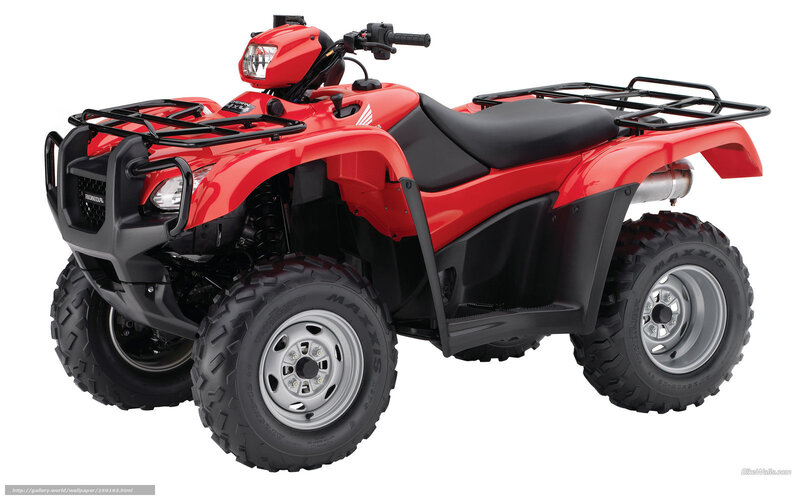 red honda atv quad