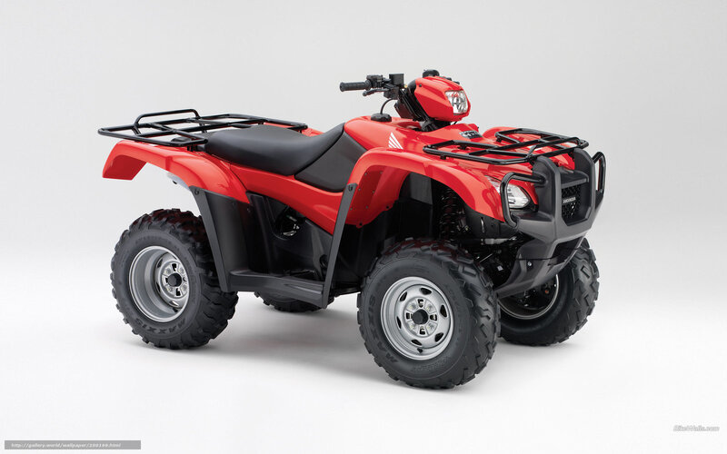 Red Honda ATV quad