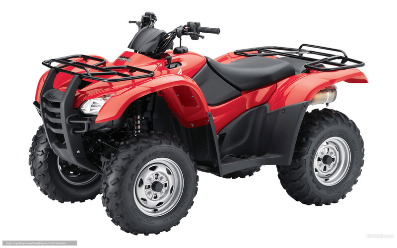 Red Honda ATV quad