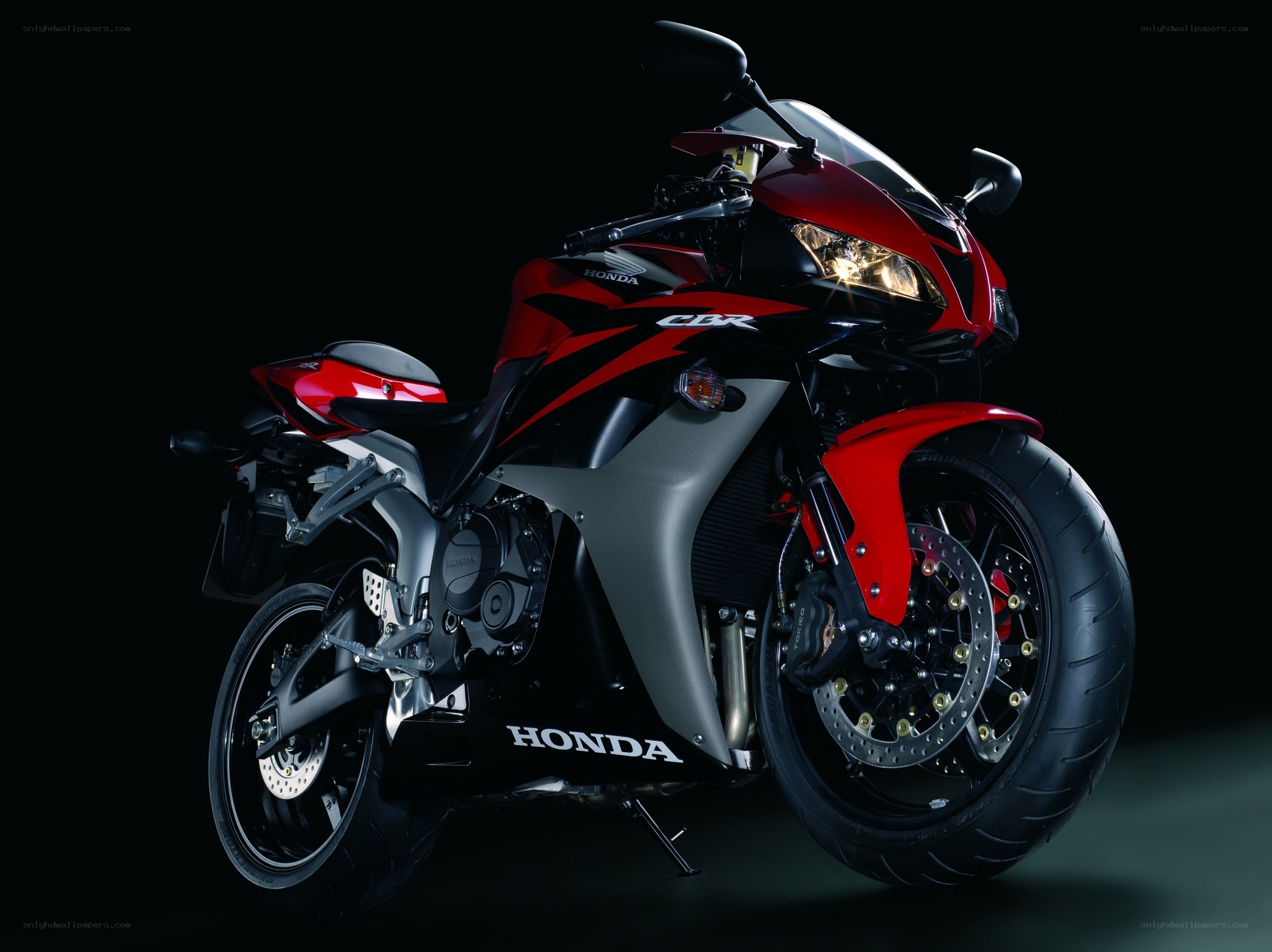 Red Honda CBR motorcycle