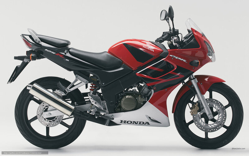 Red Honda CBR Motorcycle — Neutral, Photograph, Seat, Exhaust, Windshield