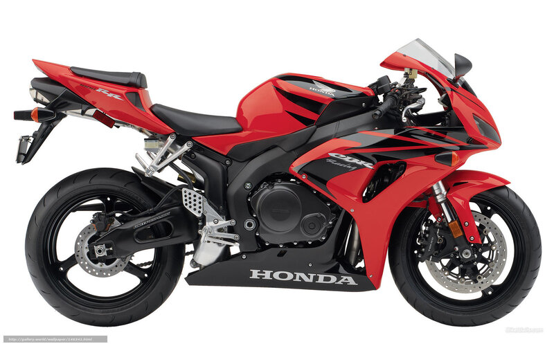 Red Honda CBR Motorcycle — Neutral, Photograph, Seat, Windshield, Engine