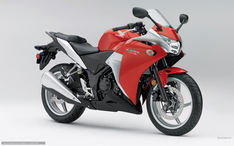 Red Honda CBR Motorcycle — Neutral, Photograph, Seat, Windshield, Exhaust