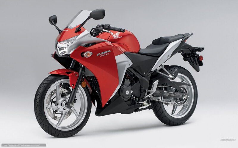 Red Honda CBR Motorcycle — Neutral, Photograph, Seat, Windshield