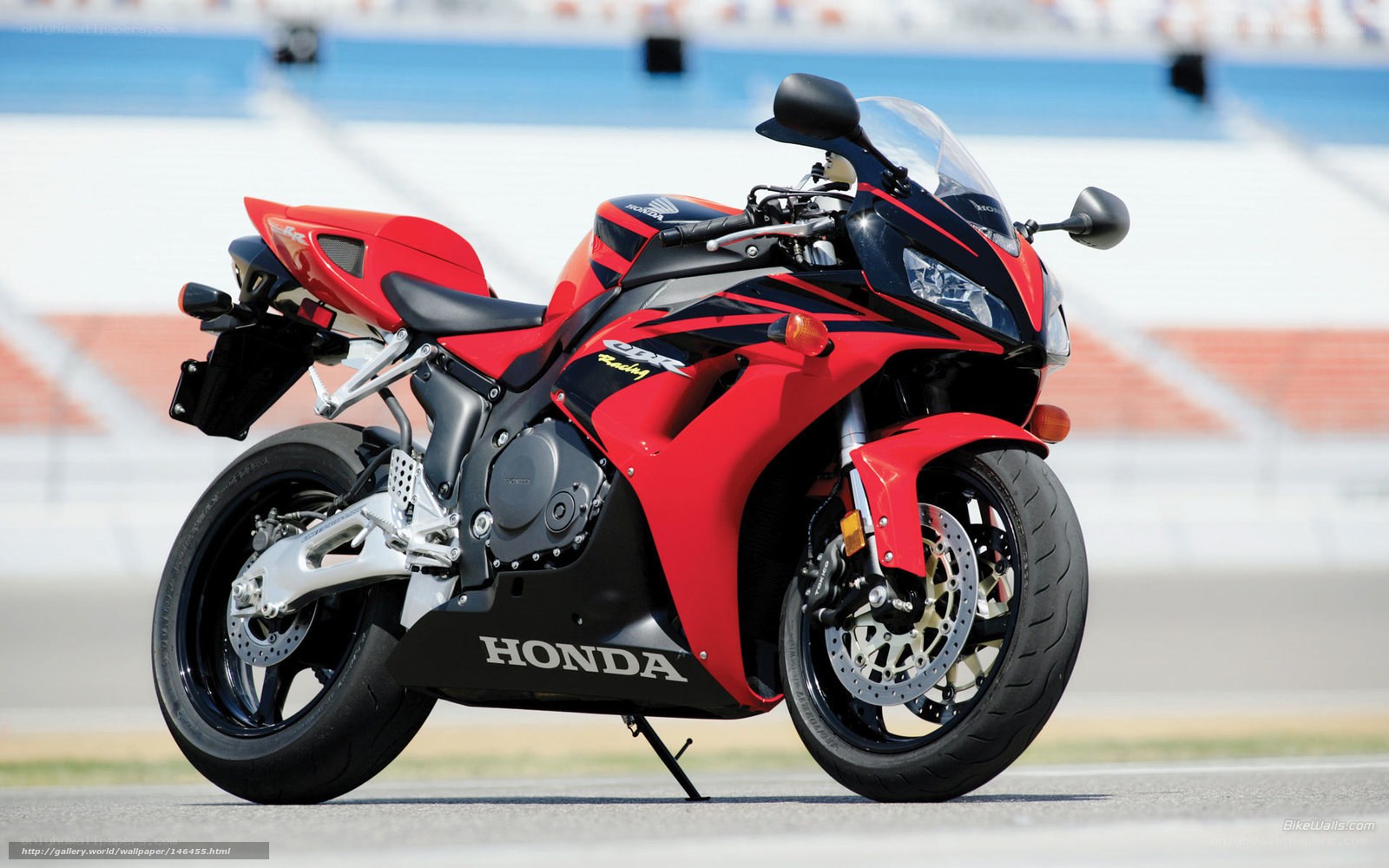 Red Honda CBR sportbike