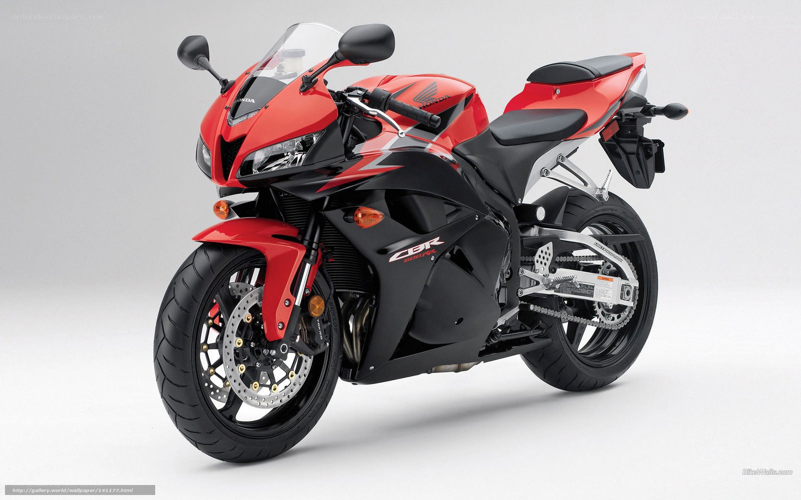 Red Honda CBR sportbike
