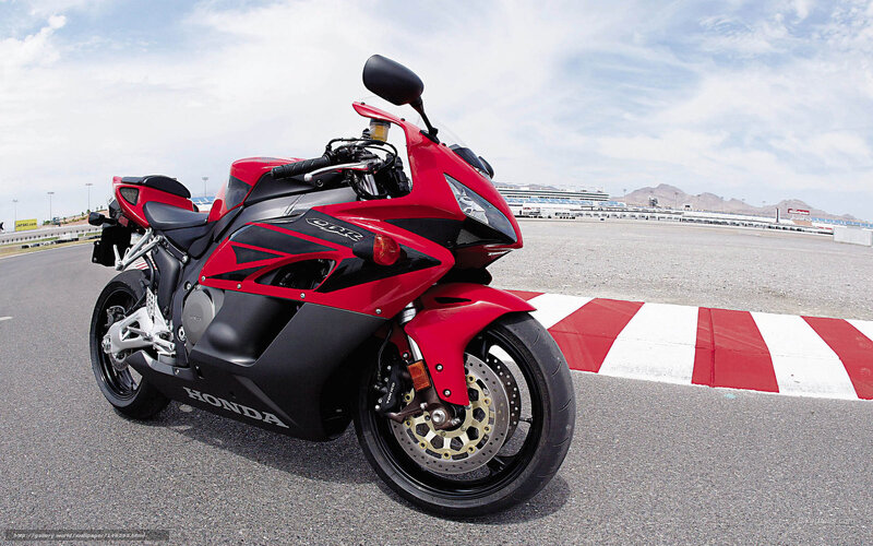 Red Honda CBR1000RR on racetrack