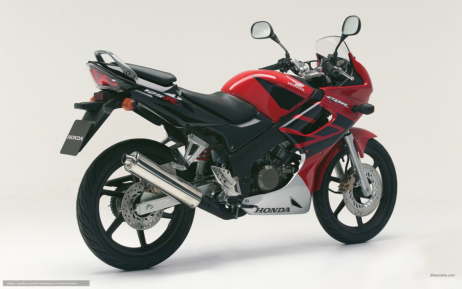 Red Honda CBR125R motorcycle