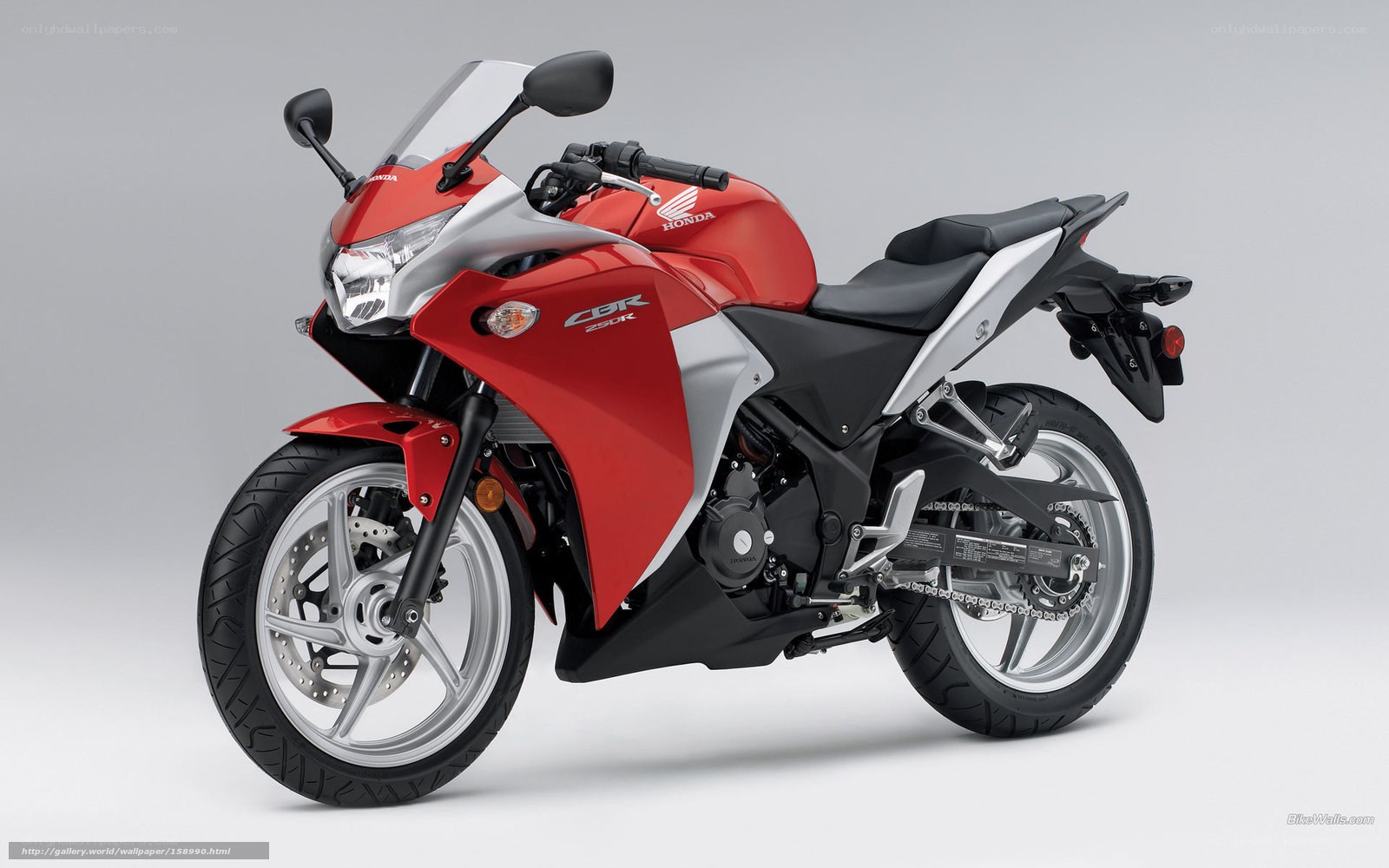 Red Honda CBR250R motorcycle
