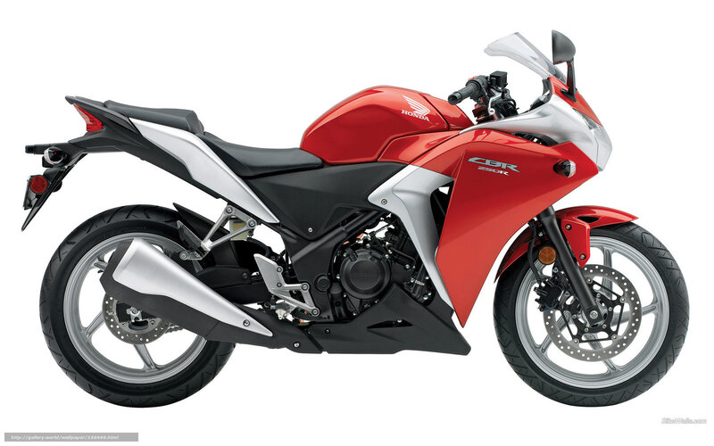 Red Honda CBR250R motorcycle