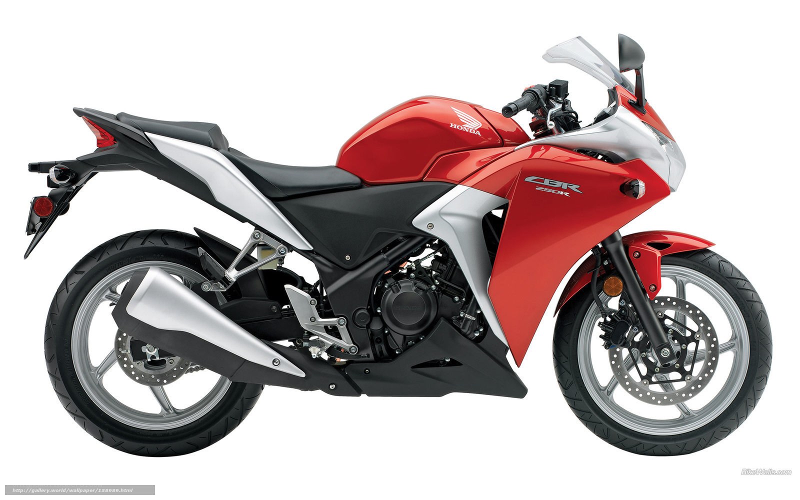 Red Honda CBR250R motorcycle