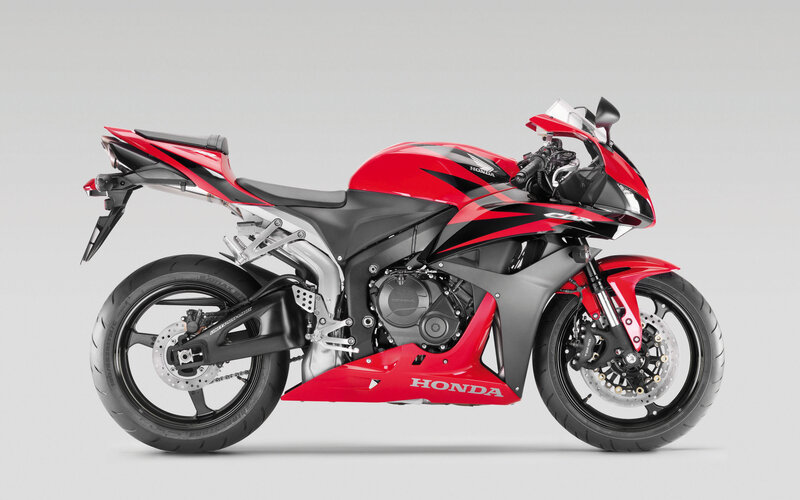 Red Honda CBR600RR motorcycle