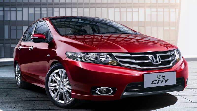 Red Honda City Car