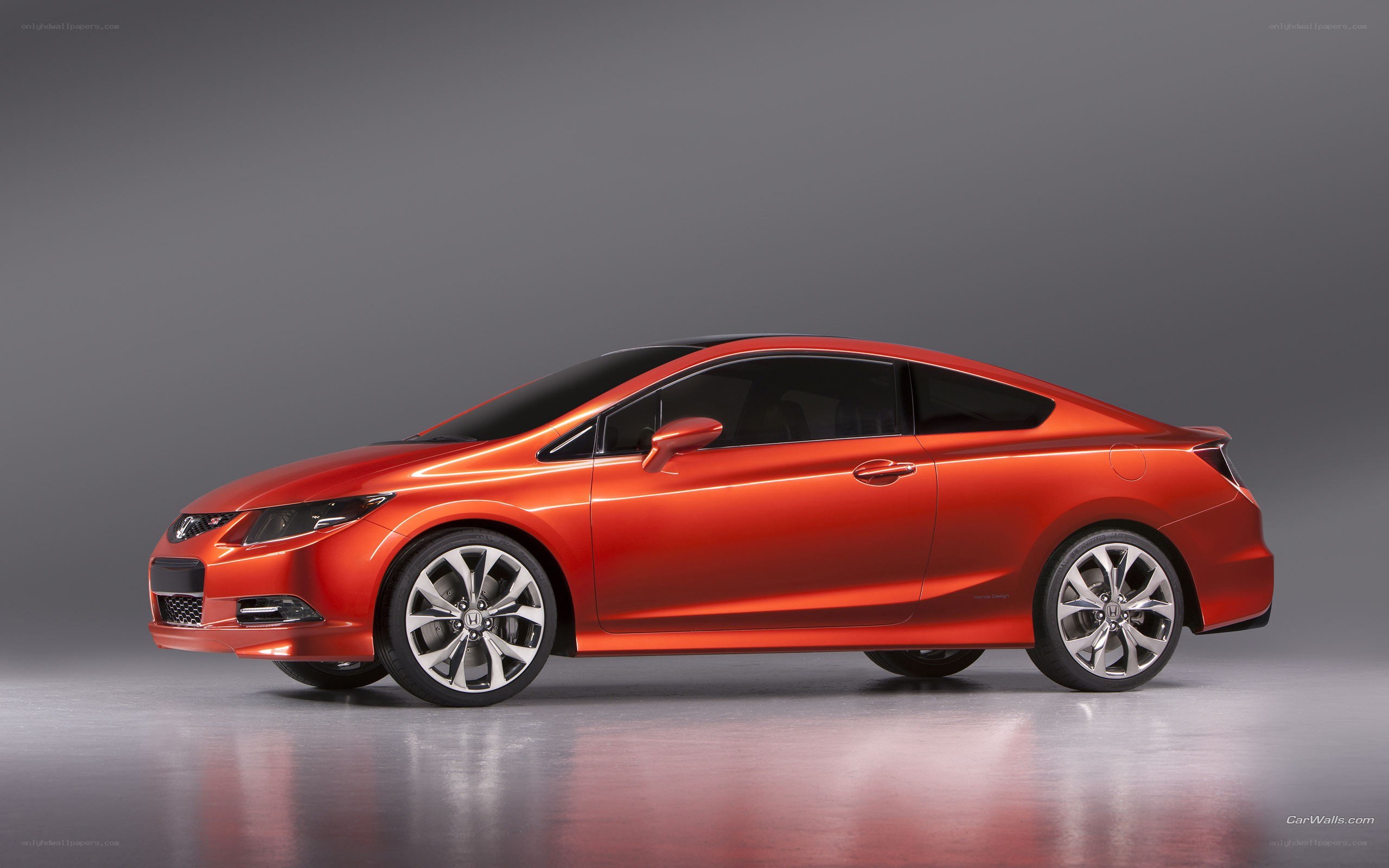 Red Honda Civic Coupe