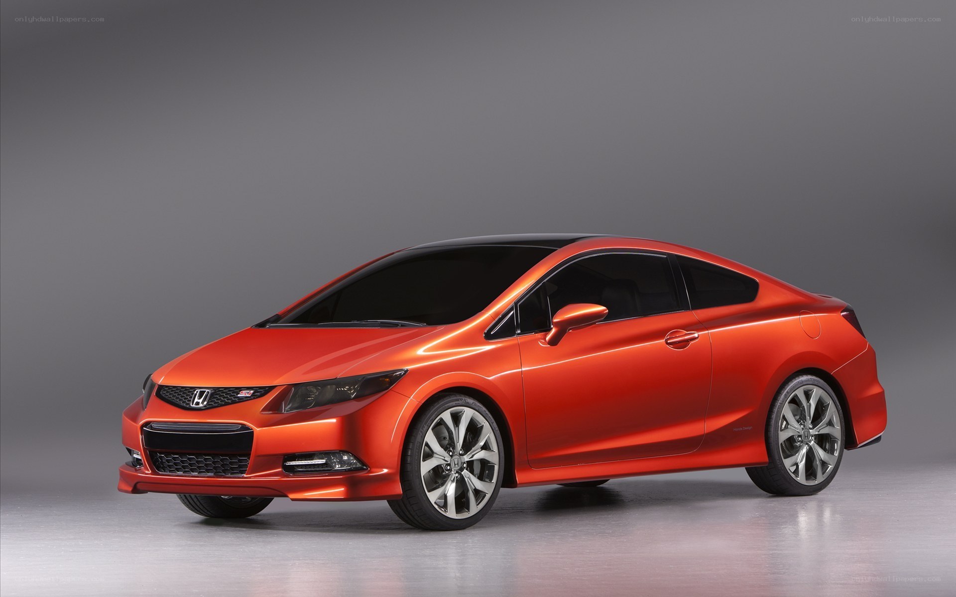 Red Honda Civic Coupe