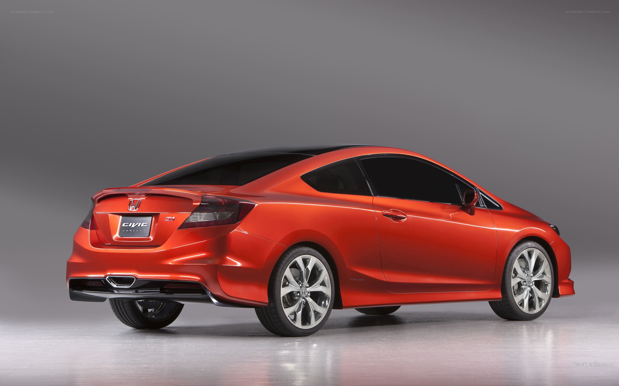 Red Honda Civic Coupe Concept