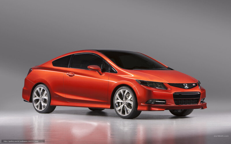 Red Honda Civic Coupe — Neutral