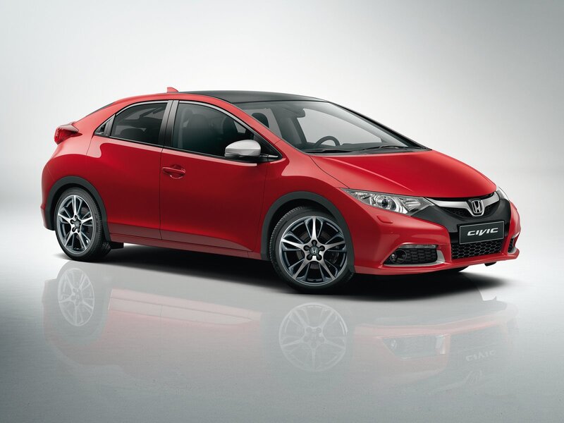 Red Honda Civic Hatchback