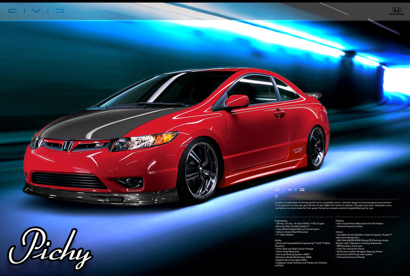 Red Honda Civic Si