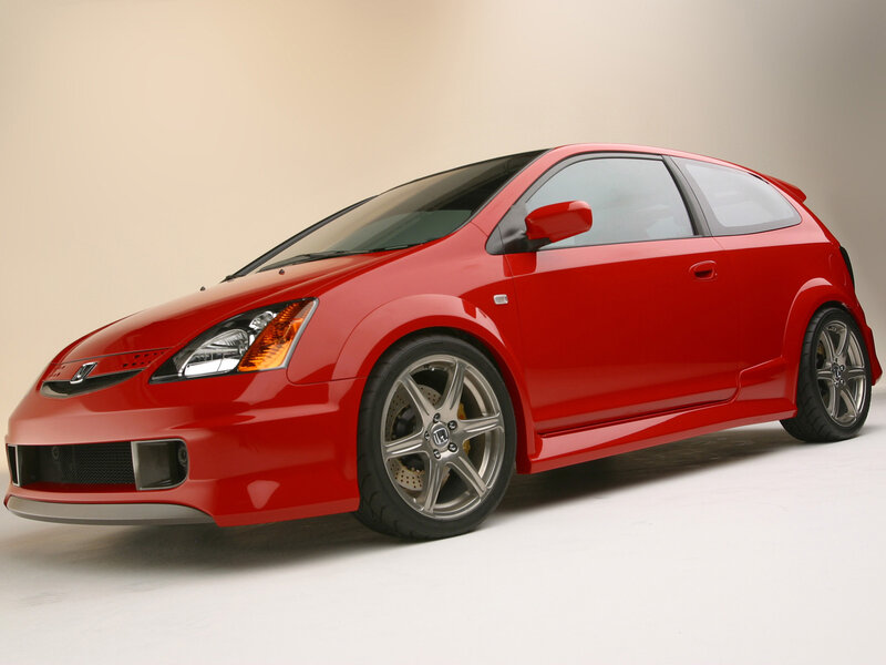 Red Honda Civic Type R