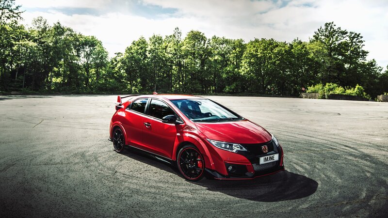 Red Honda Civic Type R — Dramatic, Afternoon, Photograph