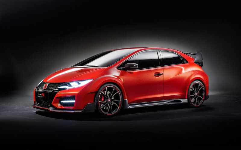 Red Honda Civic Type R — Dramatic, Photograph, Car