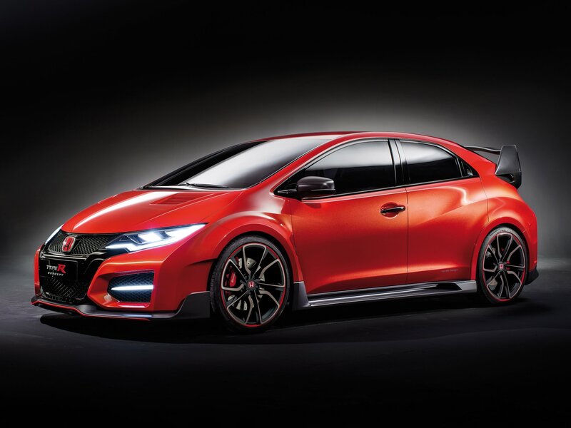 Red Honda Civic Type R — Dramatic, Photograph, Car, Wheels