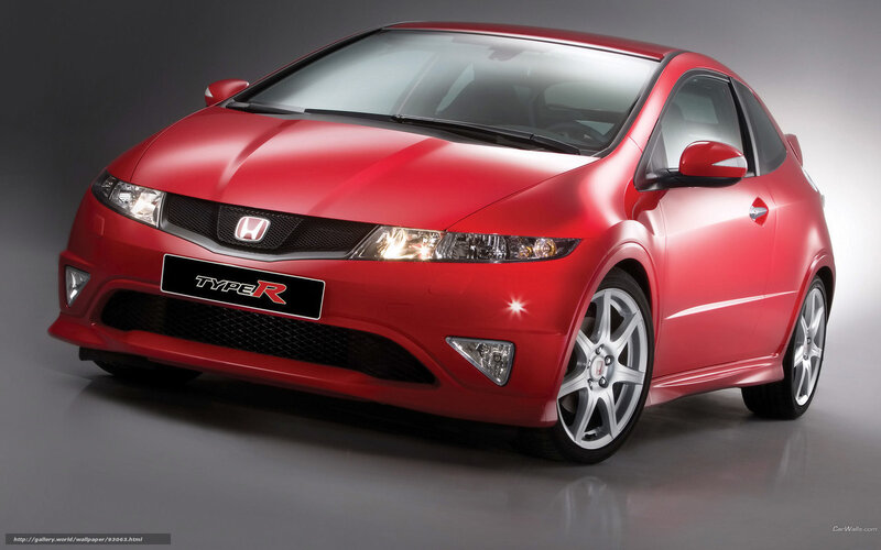 Red Honda Civic Type R — Dramatic, Photograph